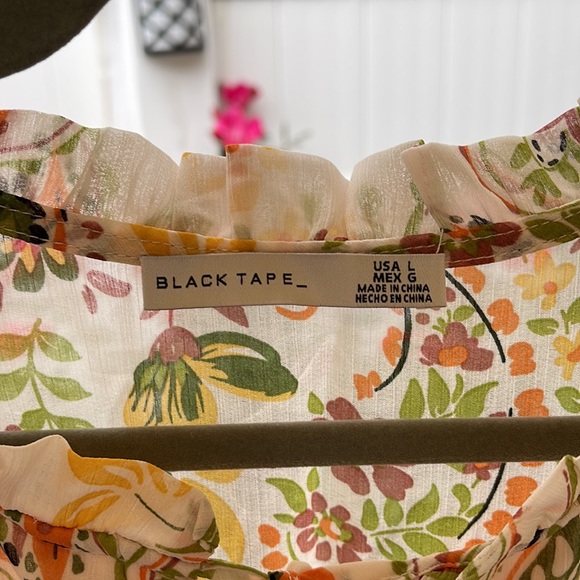 Black Tape_ Women’s Paisley Print Elastic -Waist Minidress - Large - Picture 6 of 15